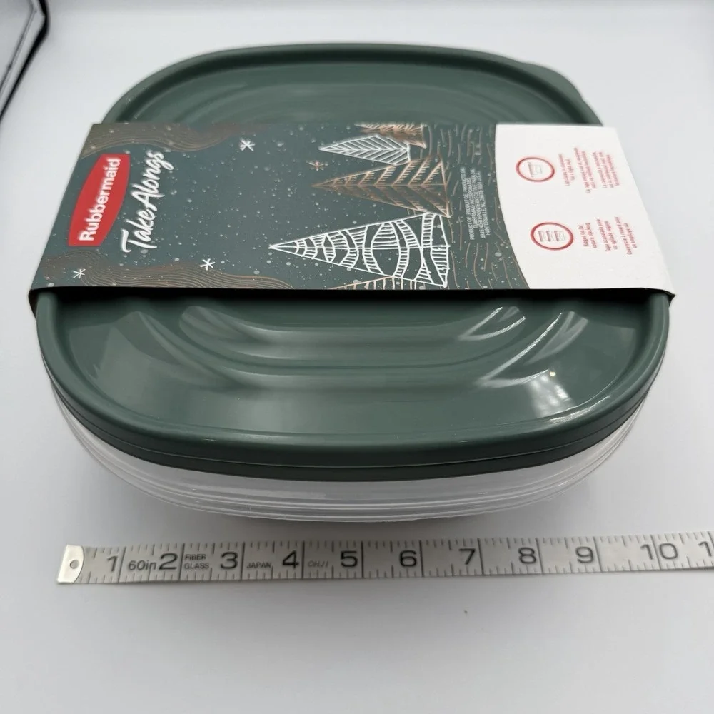 Rubbermaid Take‎ Alongs Limited Ed. Green Lid Storage Container Set